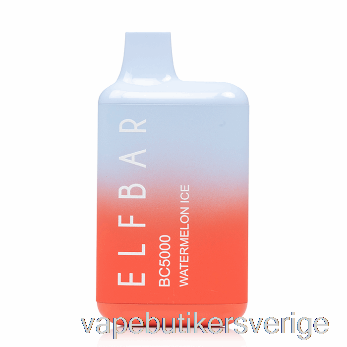 Vape Sverige Bc5000 0% Noll Nikotin Engångs Vattenmelon Is